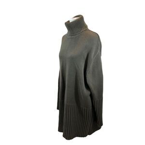 Ladies marithe francois girbaud Green Thick Knit Turtleneck Sweater‎ Dress XXL